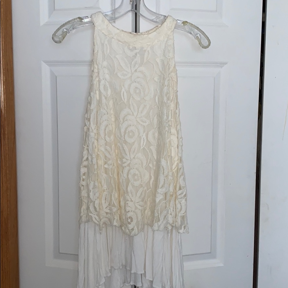 Cream Layer Halter Top